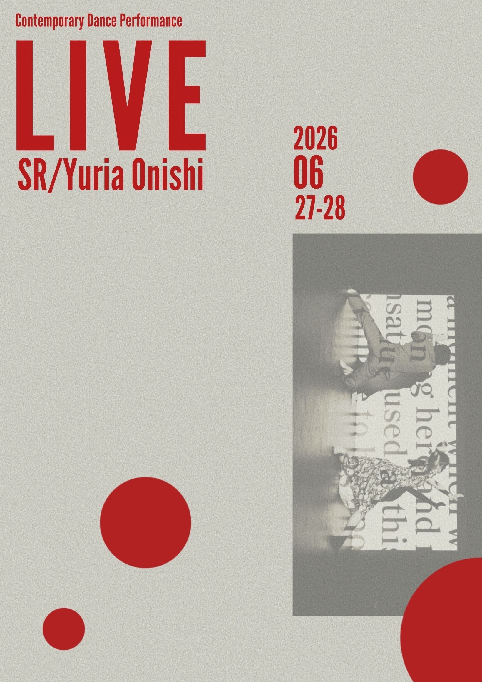 新作ダブルビル『LIVE』のチラシ